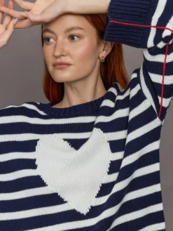 Summer Imperfect Heart Sweater