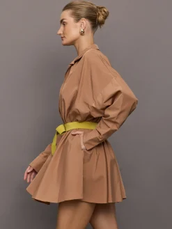 Super Oversized BF NK Shirt Flared Mini Dress