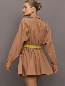 Super Oversized BF NK Shirt Flared Mini Dress