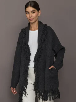 Tassel Shawl Collar Sweater