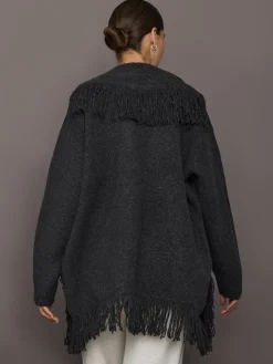 Tassel Shawl Collar Sweater