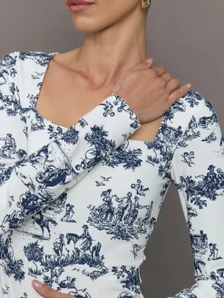 Toile Long Sleeve Top