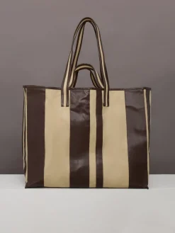Tote Striped Canvas