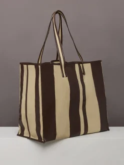 Tote Striped Canvas