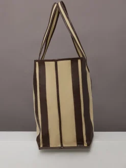 Tote Striped Canvas
