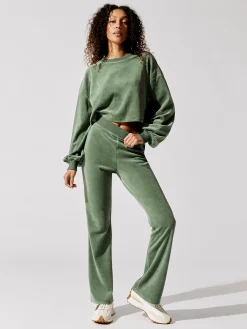 Velour Flare Pants