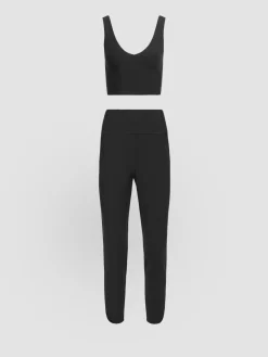 V-neck Longline Bra & Jogger in Melt Bundle