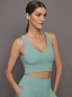 V-Neck Longline Bra in Melt