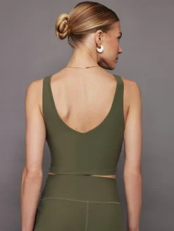 V-Neck Longline Bra in Melt