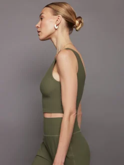 V-Neck Longline Bra in Melt