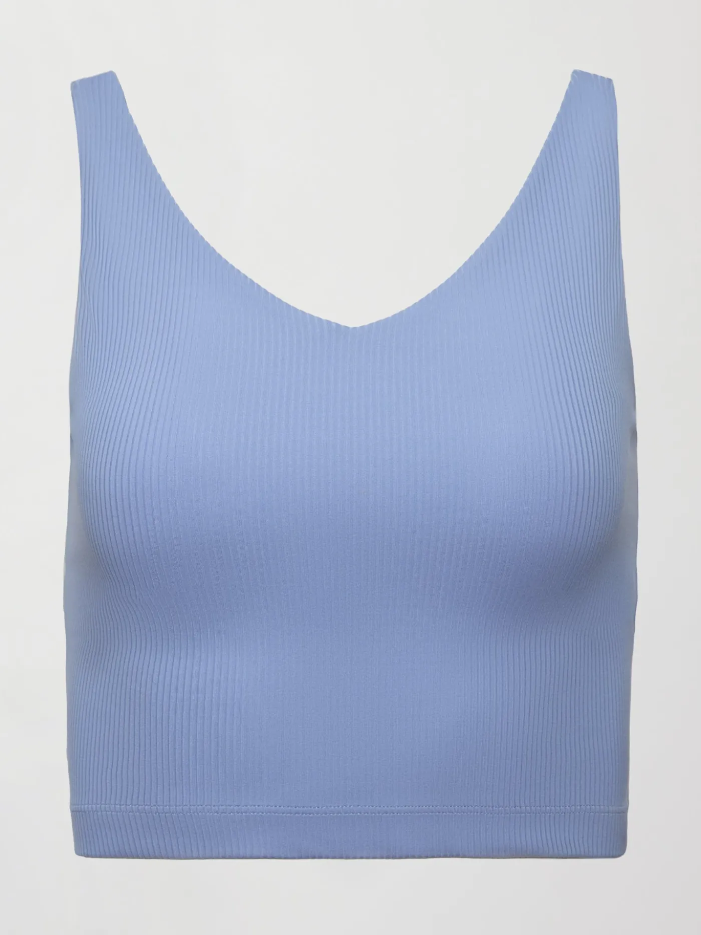 V-Neck Tank in Ribbed Melt