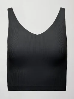 V-Neck Tank in Ribbed Melt