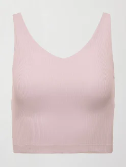 V-Neck Tank in Ribbed Melt