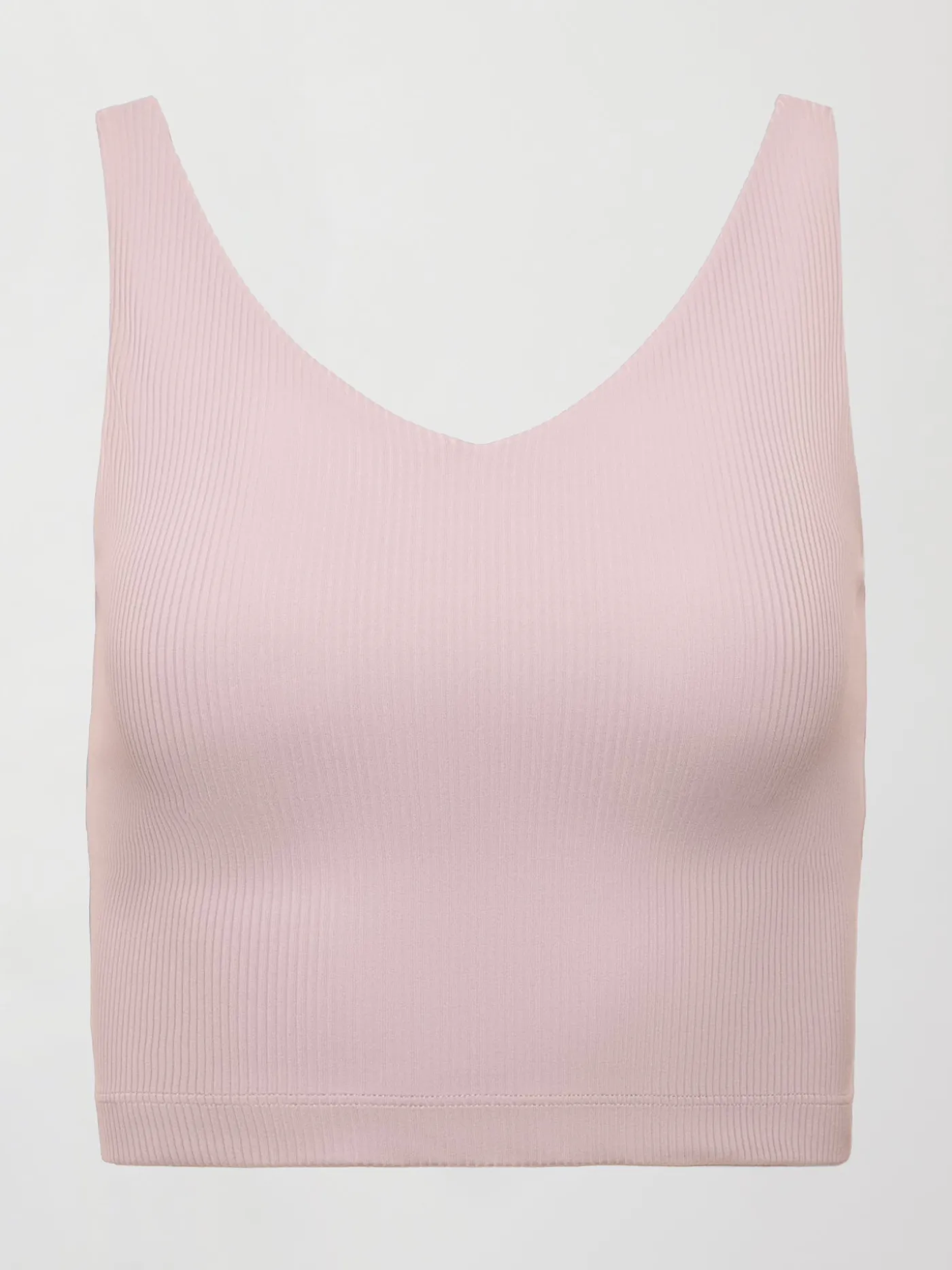 V-Neck Tank in Ribbed Melt