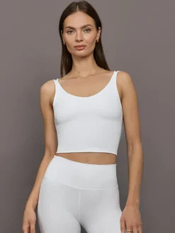 V-Neck Tank in Ribbed Melt