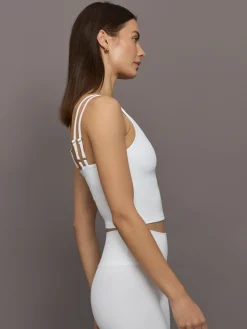 V-Neck Tank in Ribbed Melt
