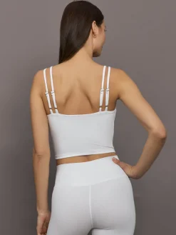 V-Neck Tank in Ribbed Melt