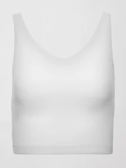 V-Neck Tank in Ribbed Melt