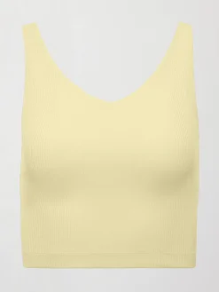 V-Neck Tank in Ribbed Melt