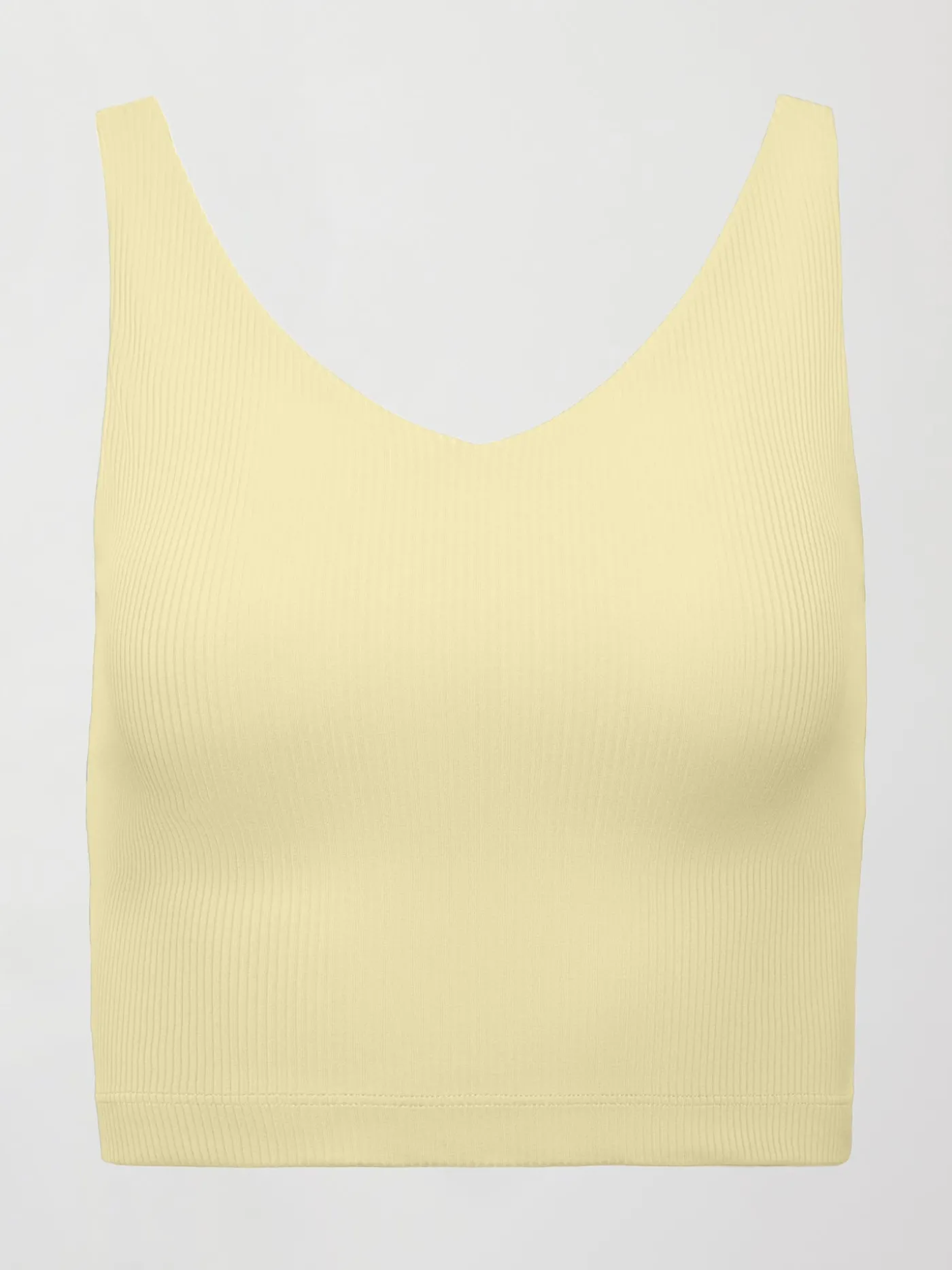 V-Neck Tank in Ribbed Melt