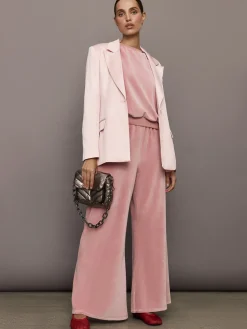 Wide Leg Pant in Velour