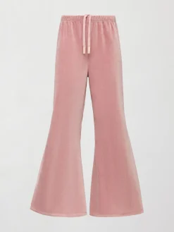 Wide Leg Pant in Velour