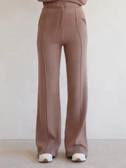 Wide Leg Pintuck Sweatpant in French Terry