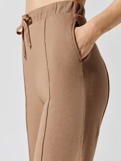Wide Leg Pintuck Sweatpant in French Terry