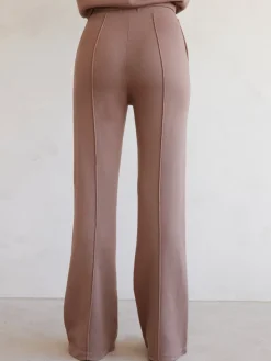 Wide Leg Pintuck Sweatpant in French Terry