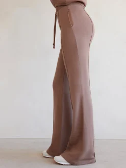 Wide Leg Pintuck Sweatpant in French Terry