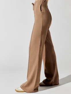 Wide Leg Pintuck Sweatpant in French Terry