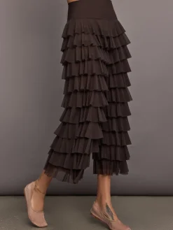 Wide Leg Ruffle Pant