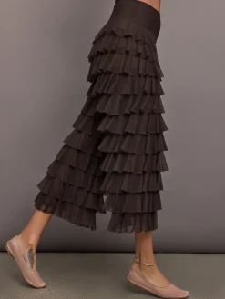 Wide Leg Ruffle Pant