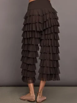 Wide Leg Ruffle Pant
