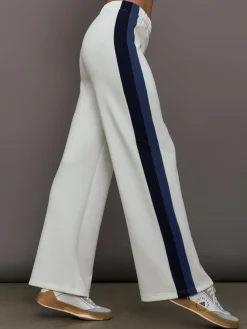 Wide Leg Track Pant in Scuba