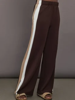 Wide Leg Track Pant in Scuba