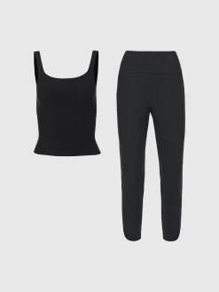 Wide Scoop Bra Tank & Jogger in Melt Bundle