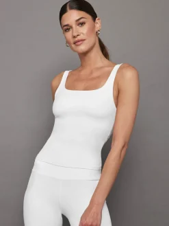 Wide Scoop Bra Tank in Melt