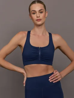 Zipper Bra in Diamond Compression